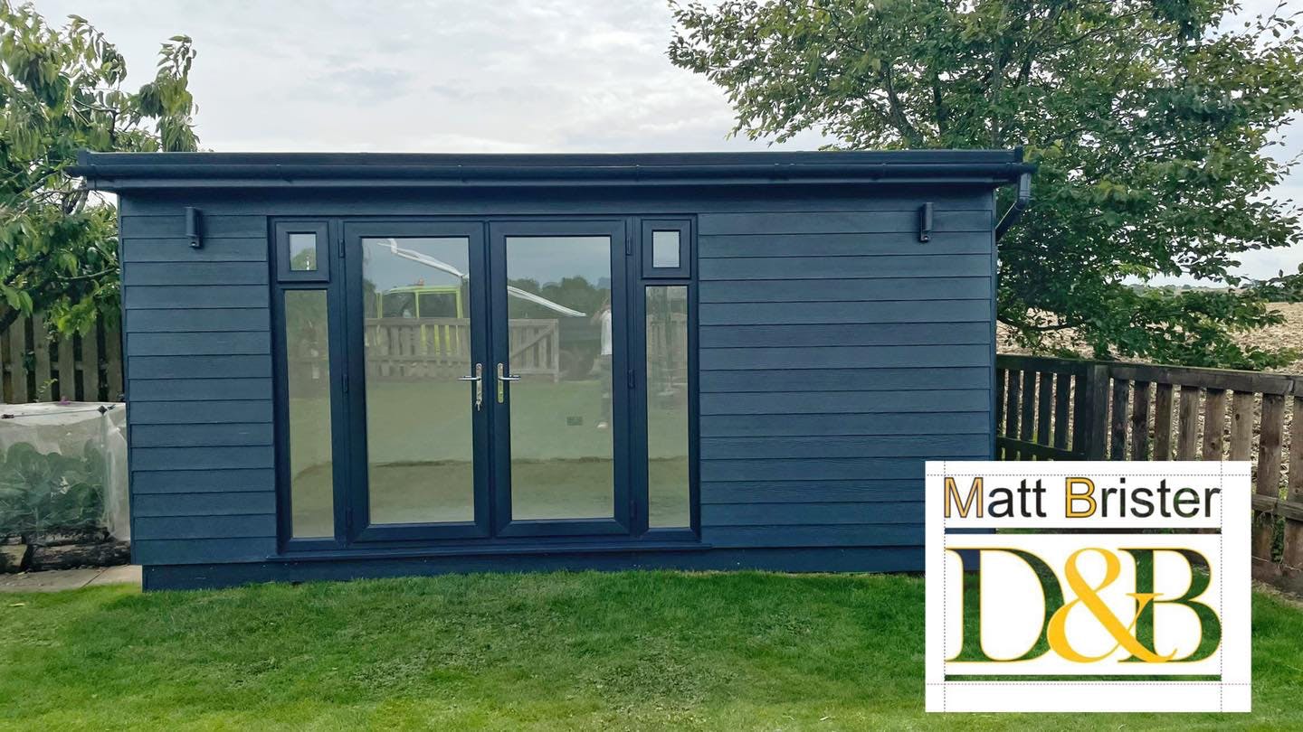 5m x 3m Fibre Cement Garden Room